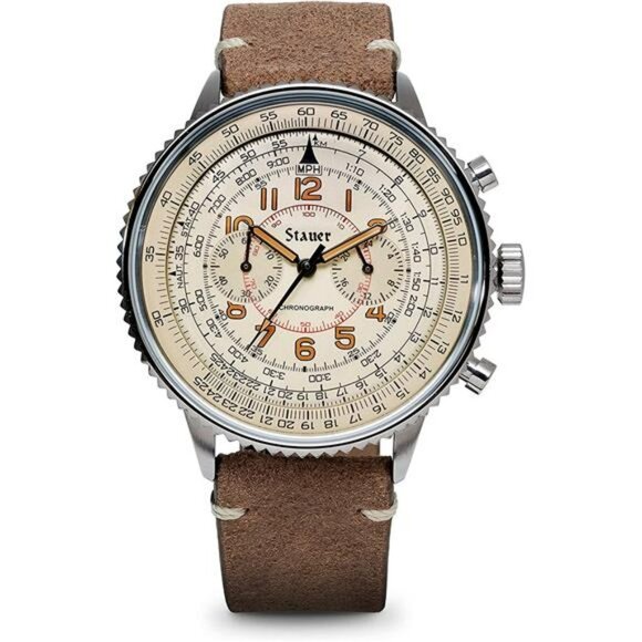 Watches for Men – Aviator-Style Chronograph Watches for Men w/Stainless Steel Ca